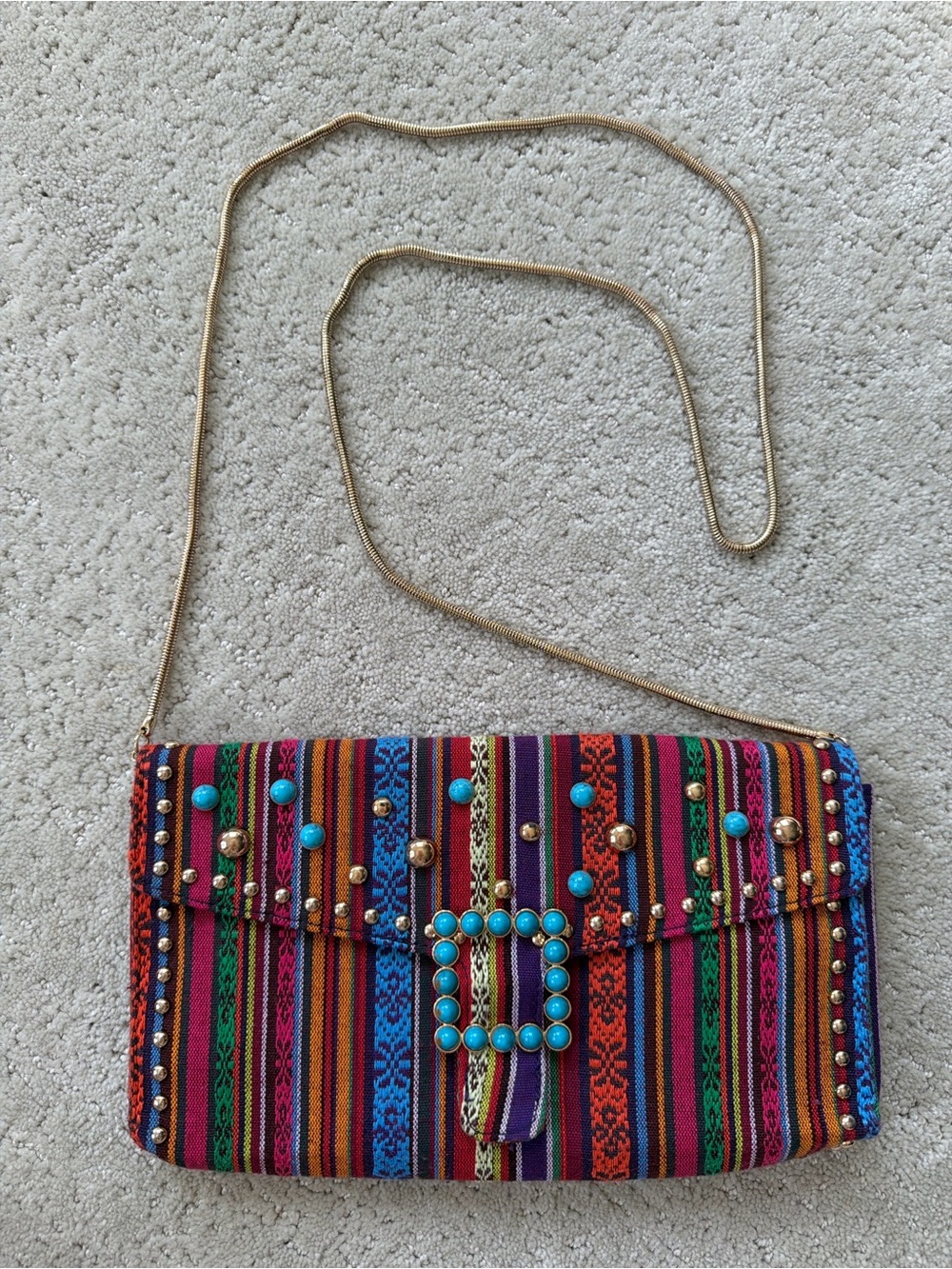Steve Madden Colorful Woven Boho Bag